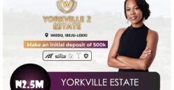 600sqm LANDS IN YORKVILLE ESTATE IBEJU-LEKKI
