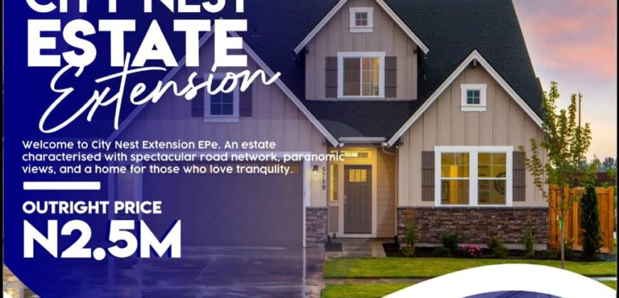 300SQM IN CITY NEST ESTATE EXTENSION EPE