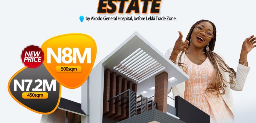500sqm LANDS AT AKODO IBEJU-LEKKI