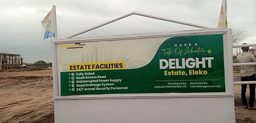 FAST APPRECIATING PLOTS OF LAND IN DELIGHT ESTATE, IDERA