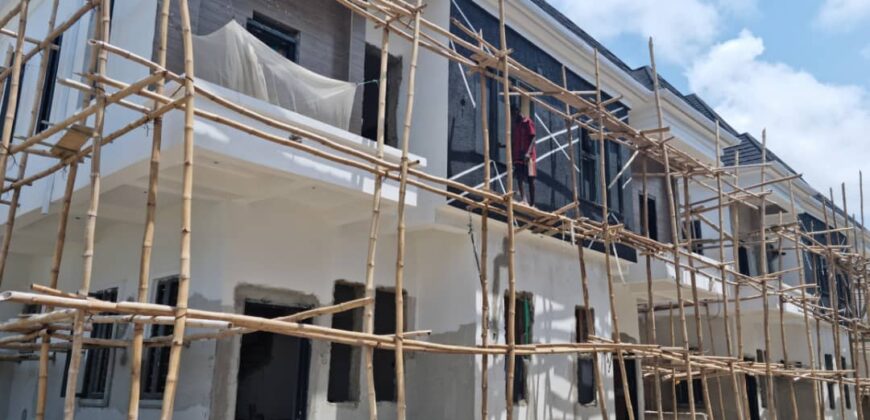 BEAUTIFUL 4 BEDROOM SEMI DETACHED DUPLEX WITH BQ AT CHEVRON LEKKI
