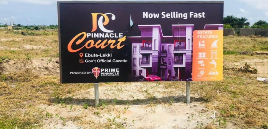500SQM LANDS IN PINNACLE COURT, Ebute-Lekki