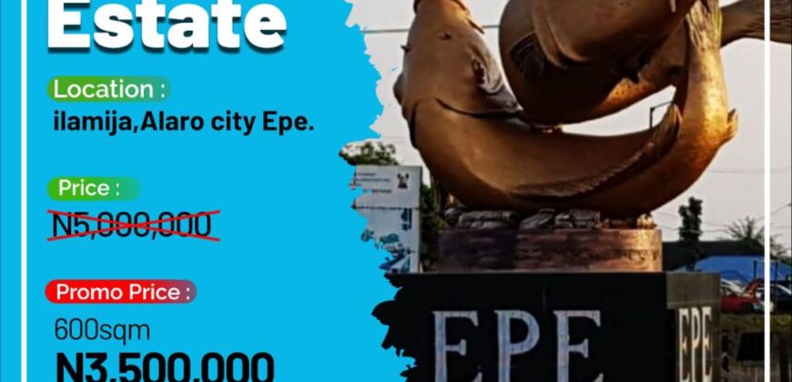 300sqm LANDS IN SKY CITY ESTATE ALARO EPE