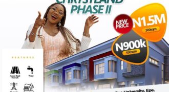 500sqm LANDS IN CHRYSTLAND ESTATE PHASE II EPE