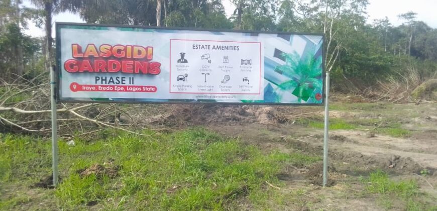 600sqm DRY LANDS IN LASGIDI GARDENS PHASE II EPE
