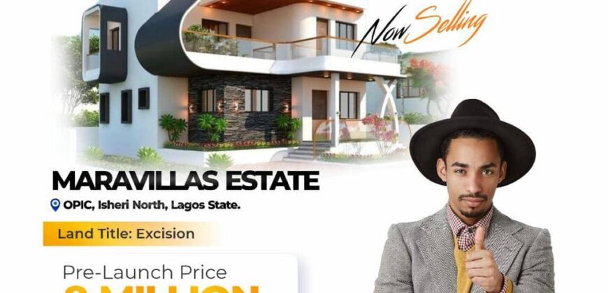600sqm LANDS IN MARAVILLAS ESTATE AT ISHERI-NORTH OPIC LAGOS