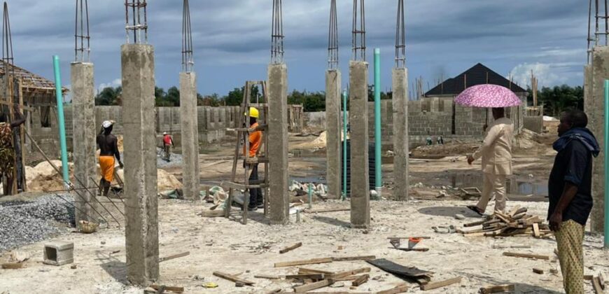 SUPER ROYAL 3 BEDROOM SEMI-DETACHED DUPLEX CASTLE + BQ AT DE CASTLE, AWOYAYA LEKKI-AJAH