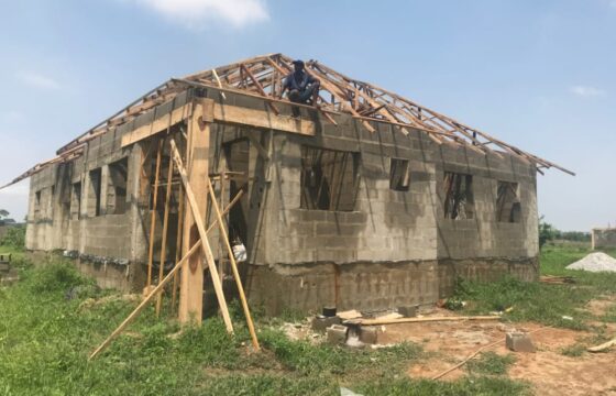 SEMI-FINISHED LUXURY 3 BEDROOM BUNGALOW WITH BQ AND STUDY IN KINSTON ESTATE