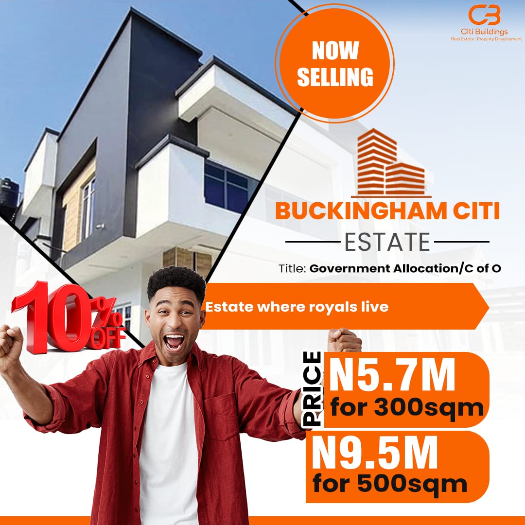 BUCKINGHAM CITY, BY ALARO, OFF LEKKI EPE EXPRESSWAY, LAGOS