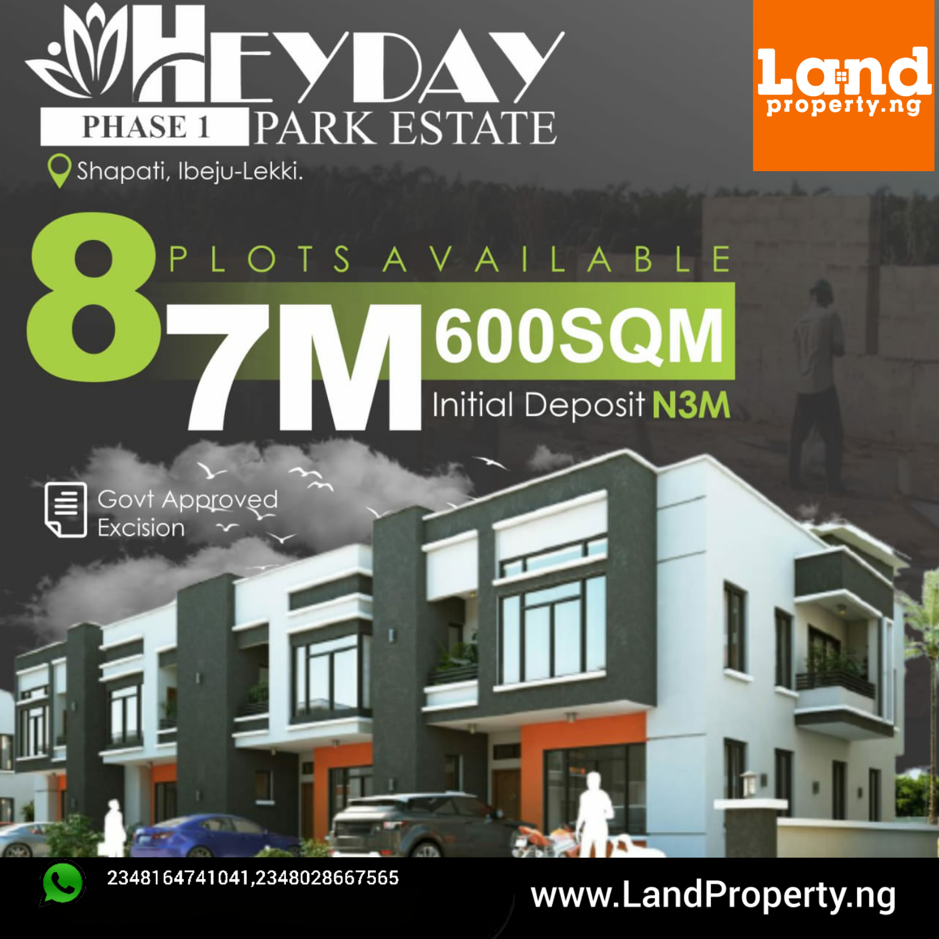 HEYDAY PARK ESTATE PHASE SHAPATI, LAGOS