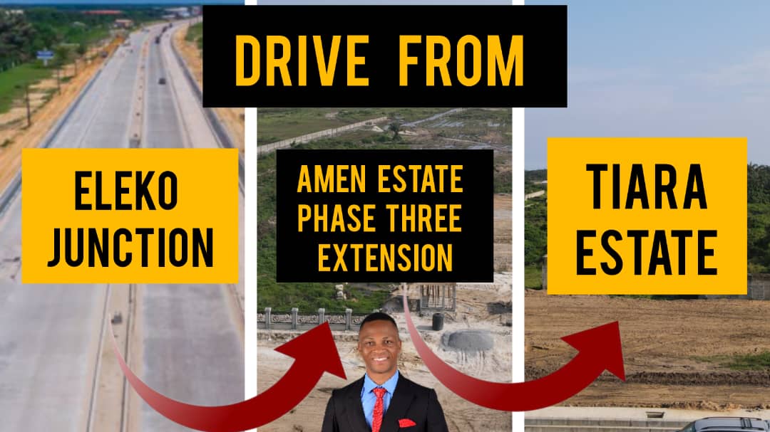 A Drive From ELEKO JUNCTION To AMEN PHASE PHASE 3 EXTENSION THEN TO TIARA ESTATE Ibeju Lekki Lagos