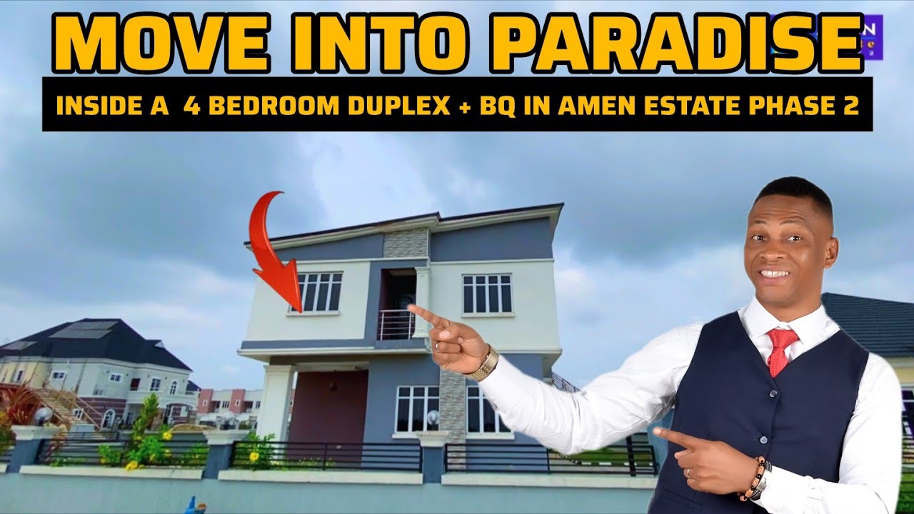 Luxury At Its Best: 4 BEDROOM DUPLEX + BQ | AMEN ESTATE PHASE 2, IBEJU LEKKI