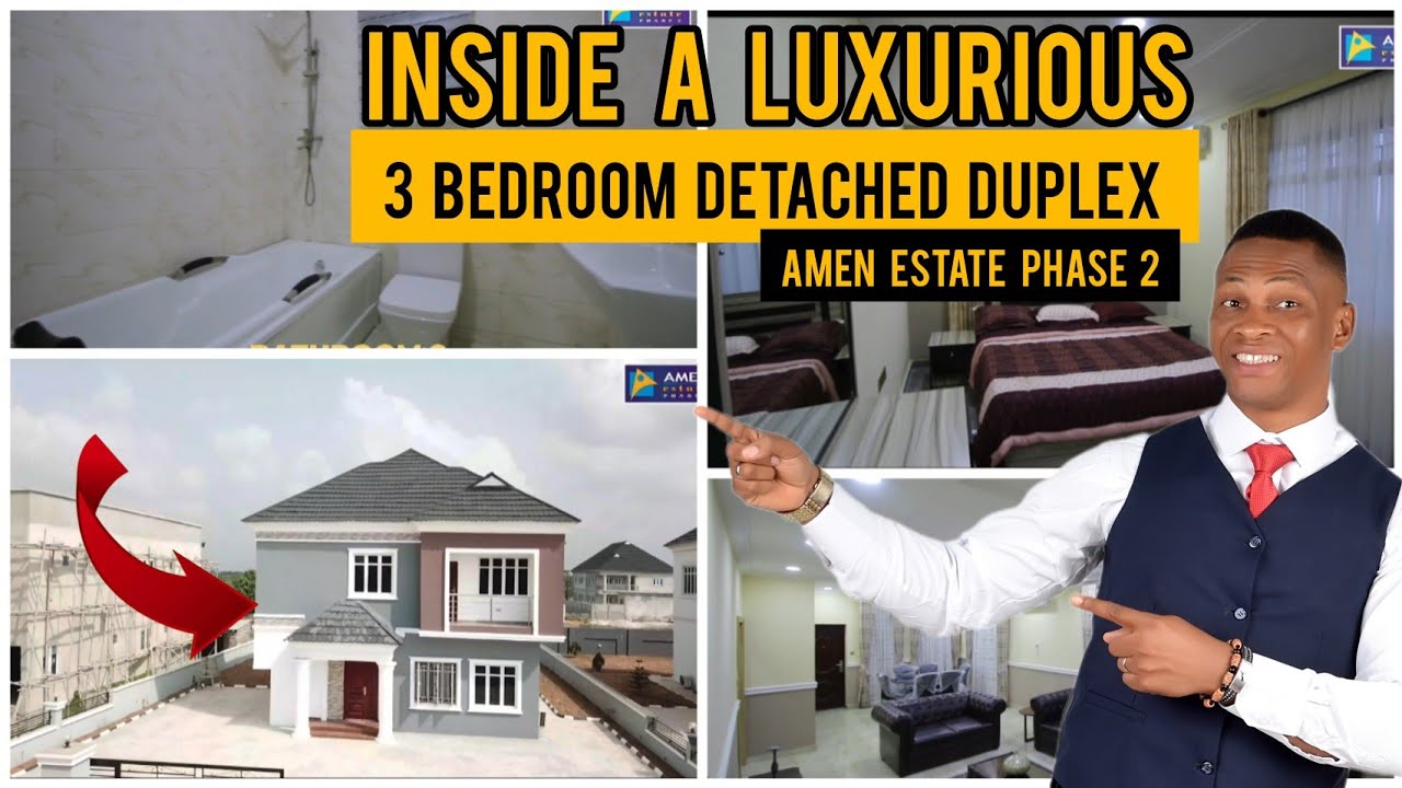 Touring A $145,000 3 BEDROOM DETACHED DUPLEX || AMEN ESTATE PHASE 2, IBEJU LEKKI, LAGOS