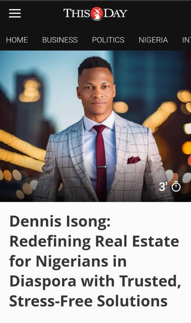 Prominent Feature: Dennis Isong in The Thisday Newspaper