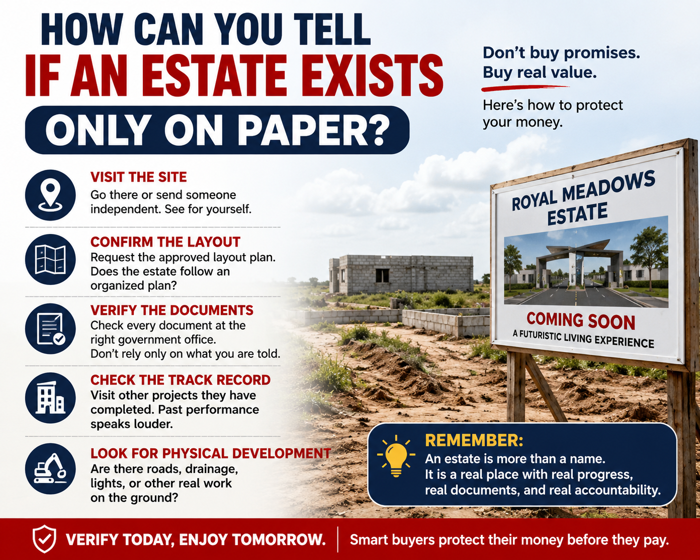 How Can You Tell If an Estate Exists Only on Paper?